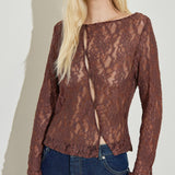 Asymmetric Lace Top