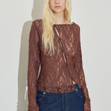 Asymmetric Lace Top