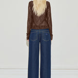 Asymmetric Lace Top