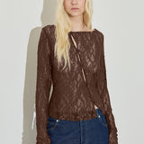 Asymmetric Lace Top