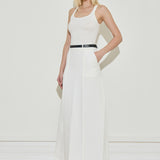 Pin-Tuck Maxi Skirt