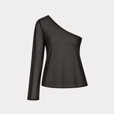 One Shoulder Long Sleeve Top