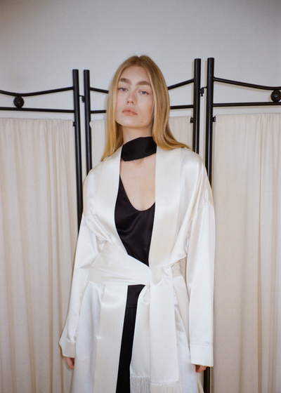 Silk Fringe Scarf - As seen on