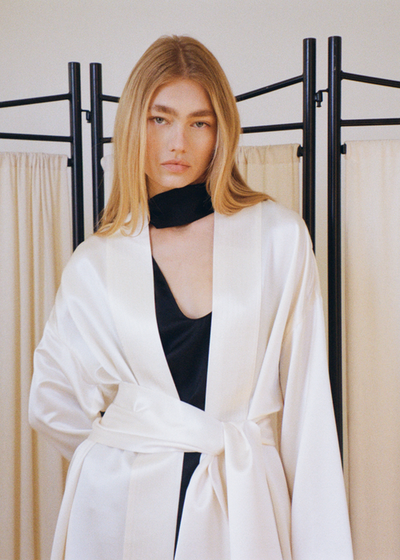 Silk Fringe Scarf - As seen on