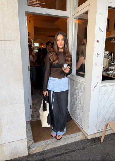 Silk Chiffon Long Sleeve Dress - As seen on