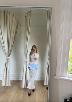 Silk Chiffon Long Sleeve Dress - As seen on