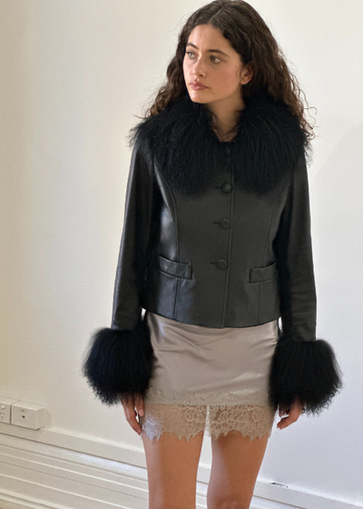 Silk Lace Mini Skirt - As seen on