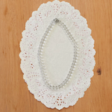 Small Clear Beaded Necklace